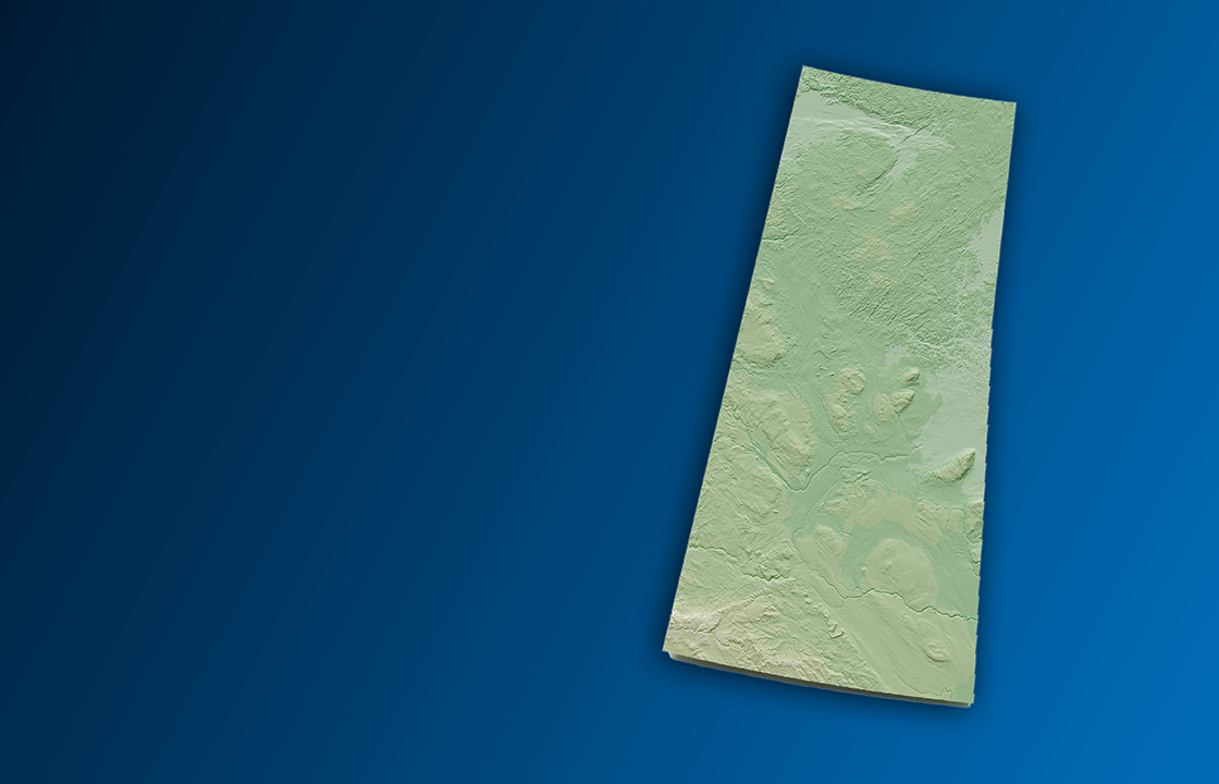 decorative image with a map of Saskatchewan